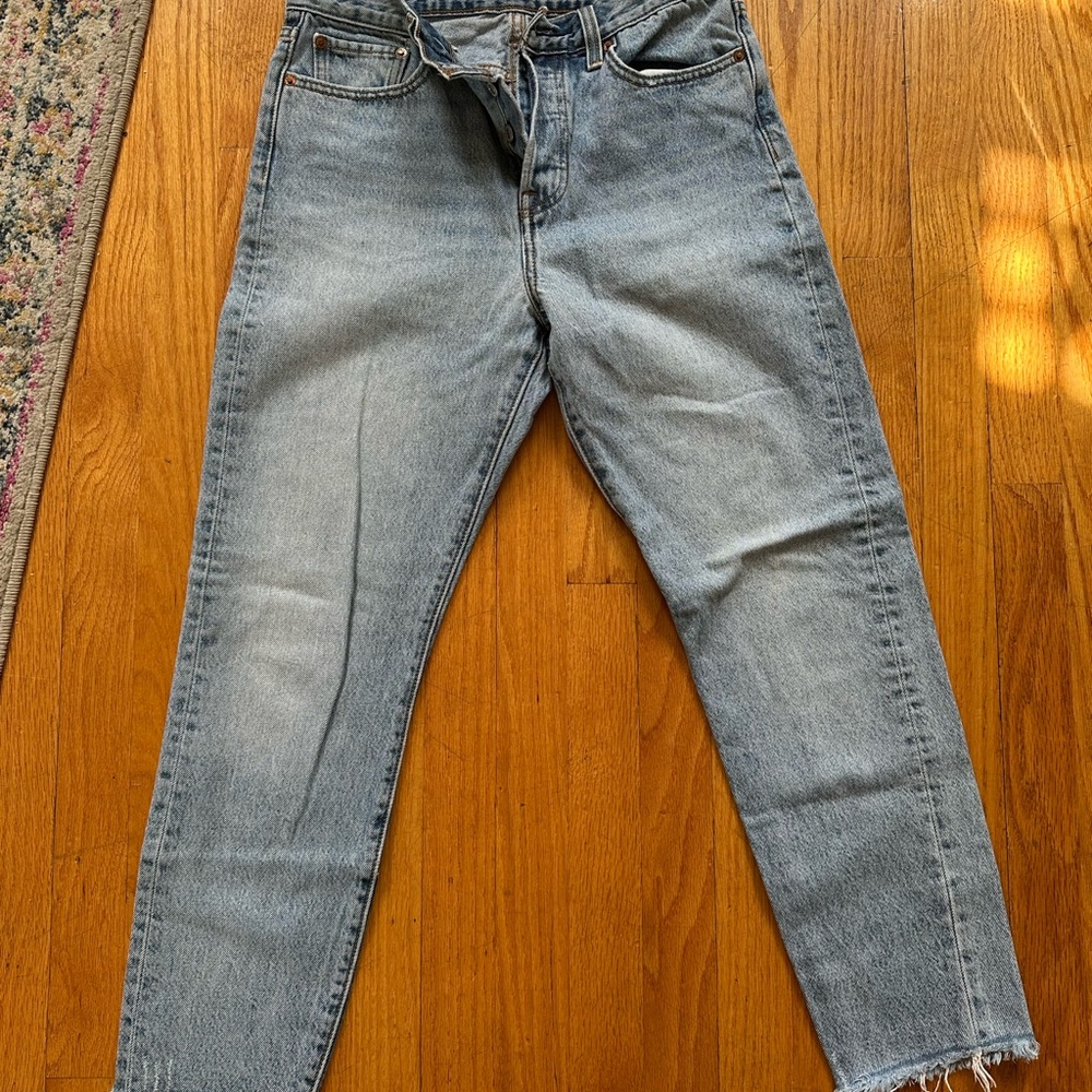Classic Light Wash Denim Jeans